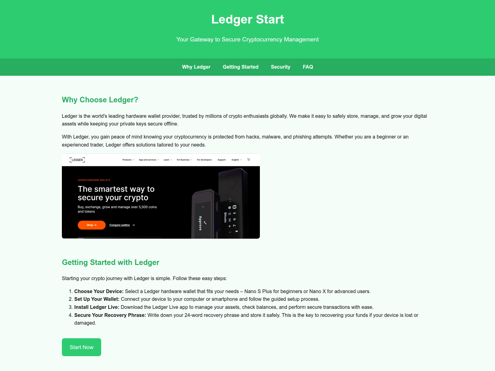 Screenshot of gen-legerstarted-com.pages.dev