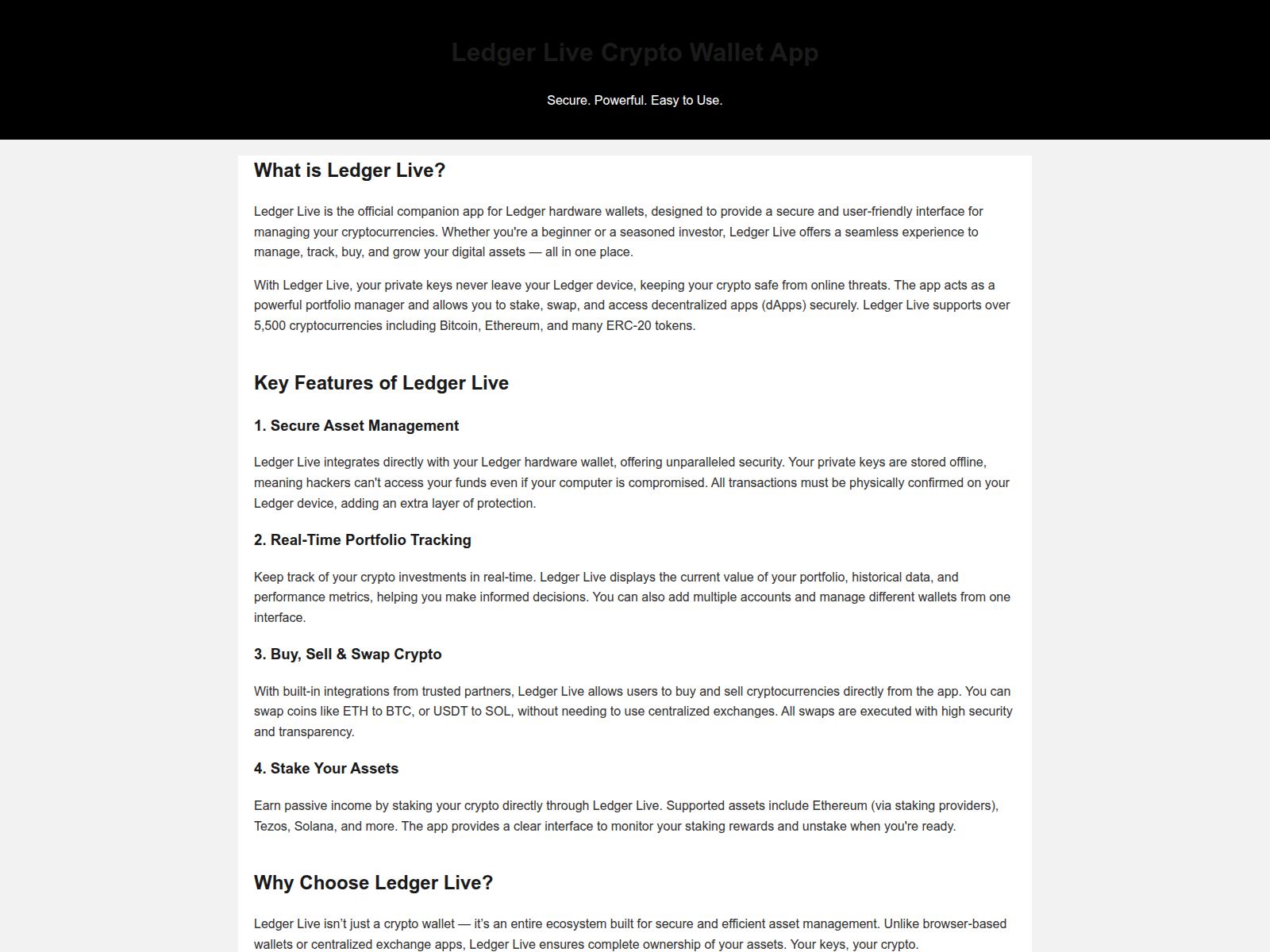 Screenshot of support--ldgr-live-app.pages.dev