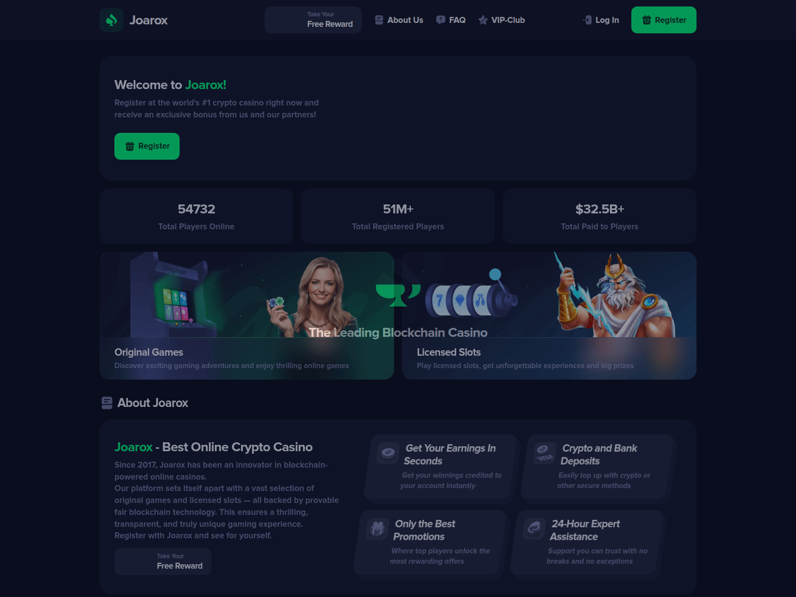Screenshot of joarox.com