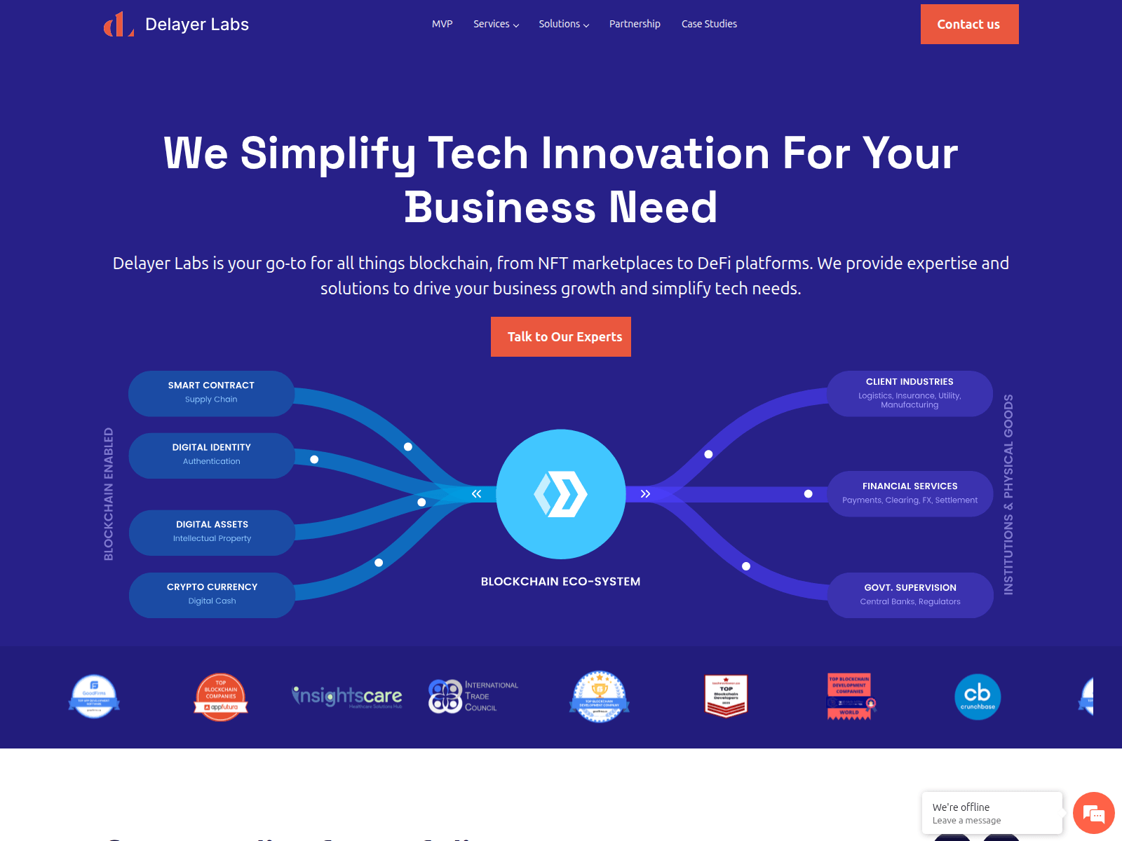 Screenshot of www.blockchainfirm.io
