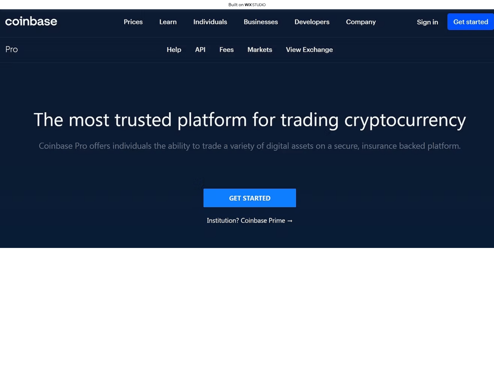 Screenshot of browser-koinext.wixstudio.com