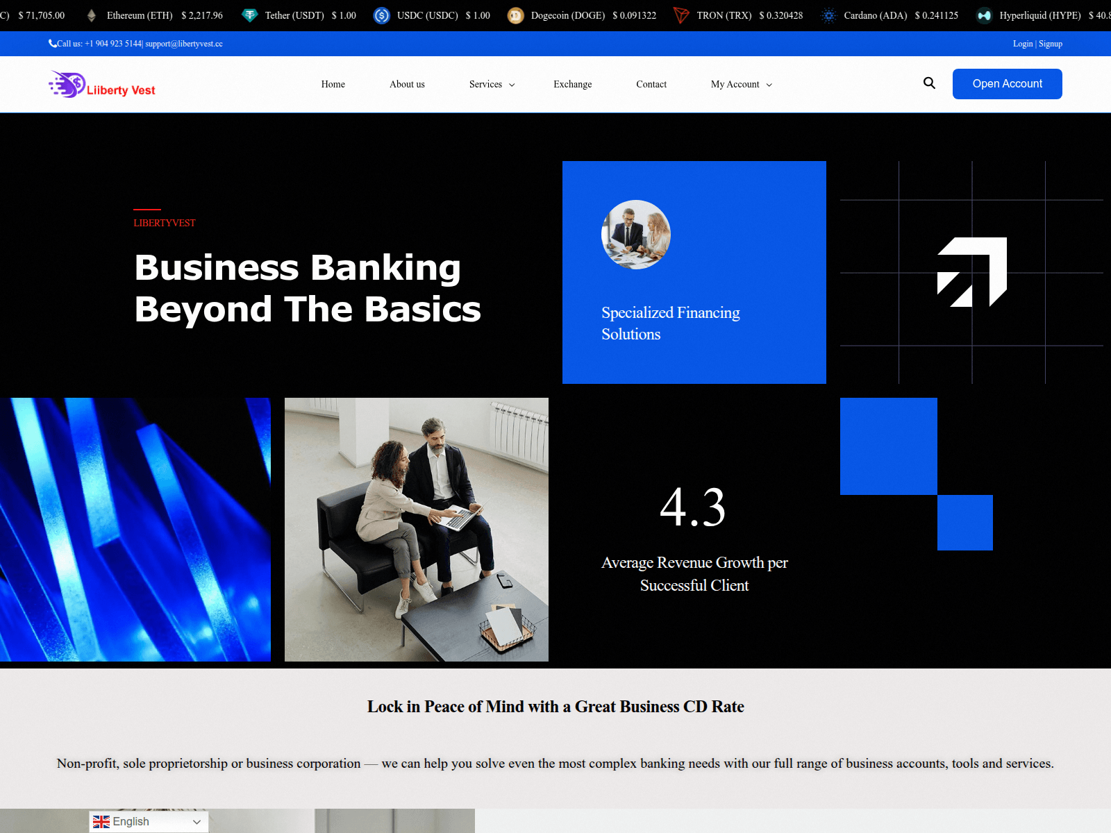 Screenshot of libertyvest.cc