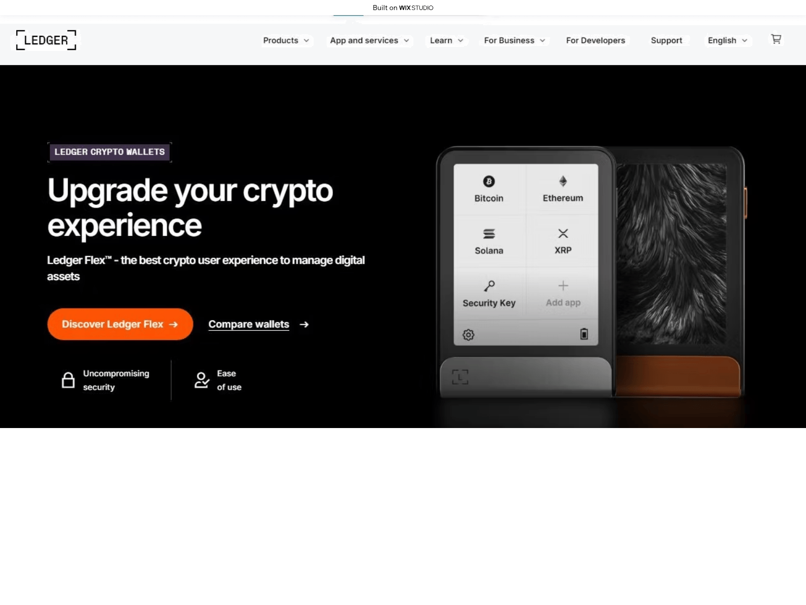 Screenshot of openledgerlive.wixstudio.com