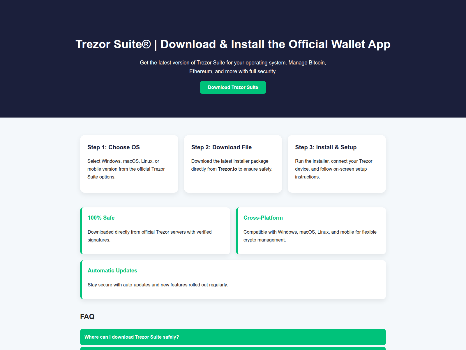 Screenshot of download-trezure-suite.pages.dev