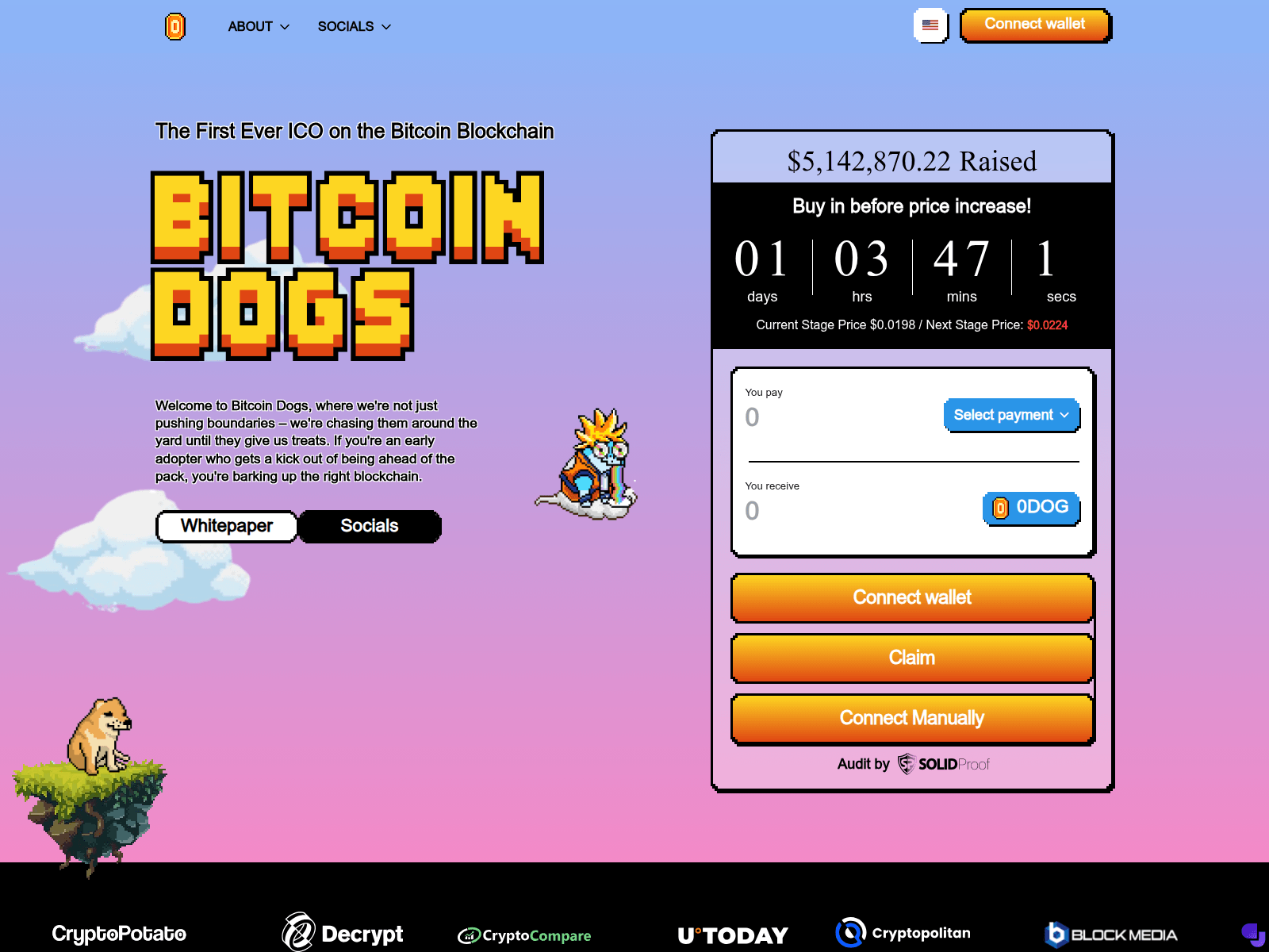 Screenshot of bitcoiindogsclubs.pages.dev