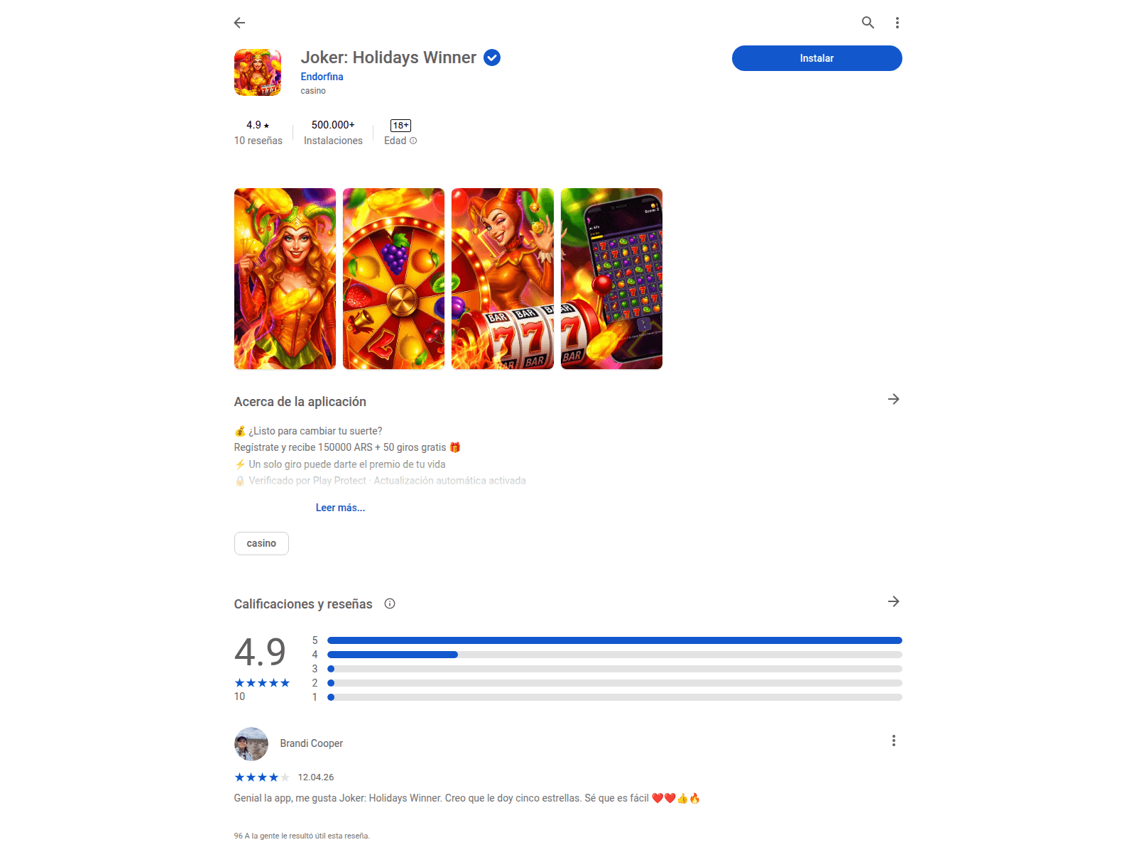 Screenshot of arbonusjoker.life