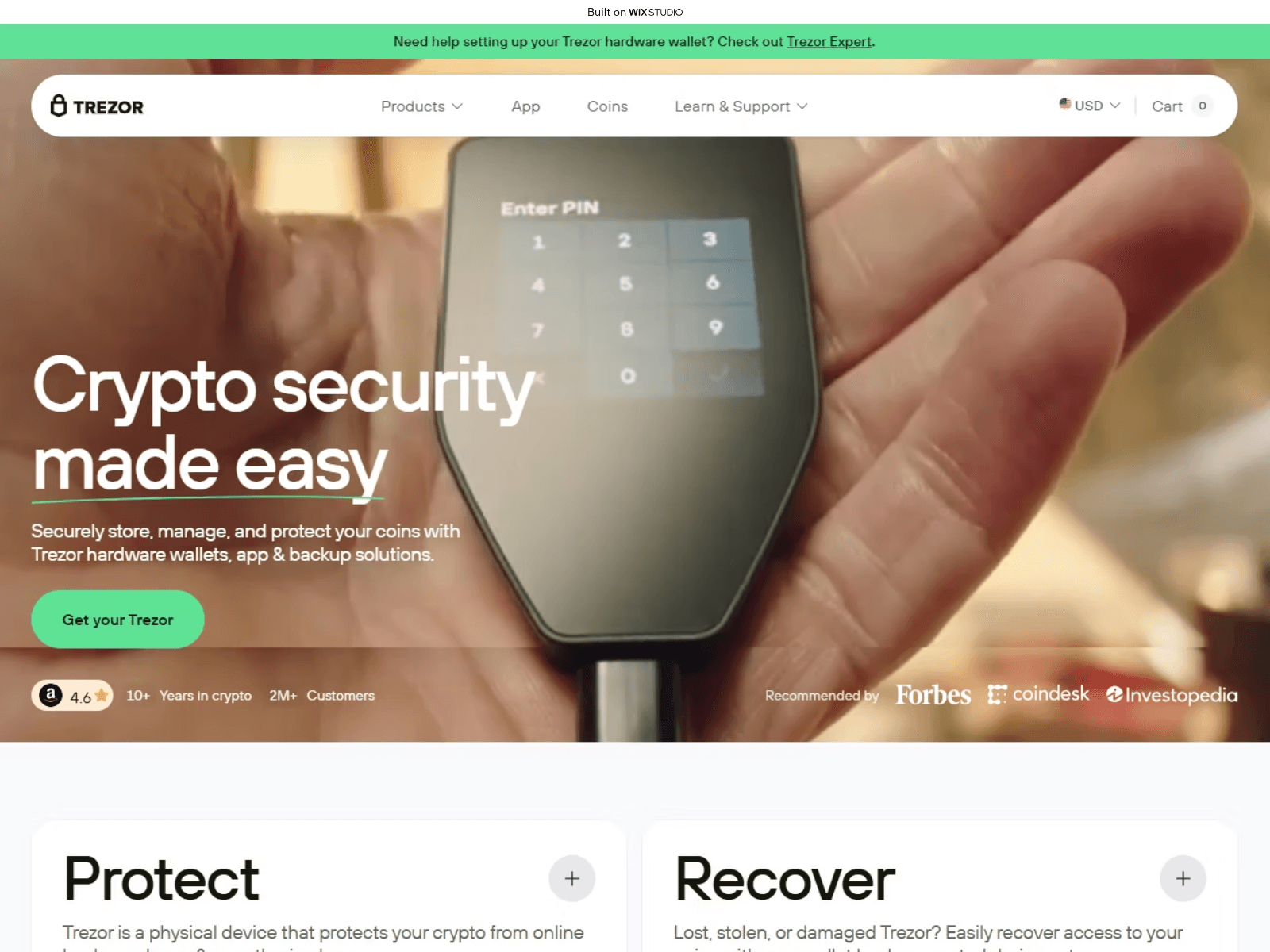 Screenshot of trexxorsuite-trezo.wixstudio.com