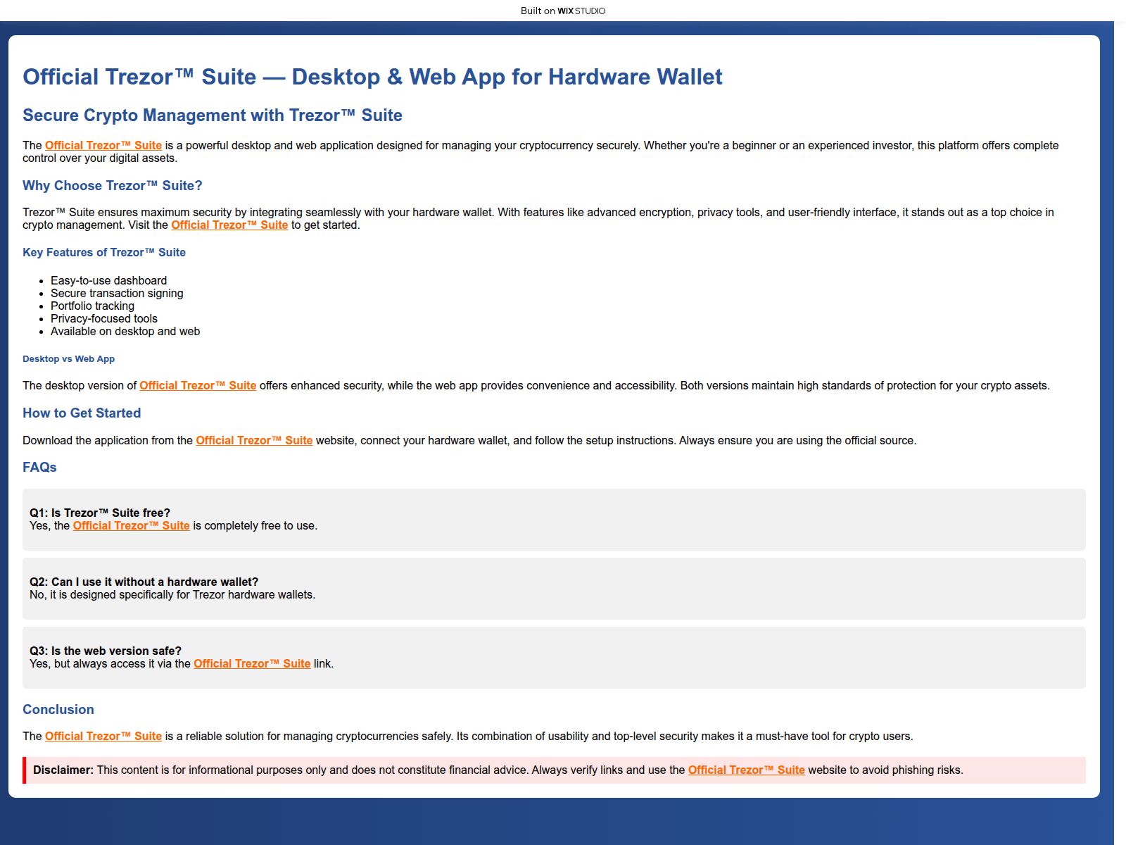 Screenshot of tresuite--trezo.wixstudio.com