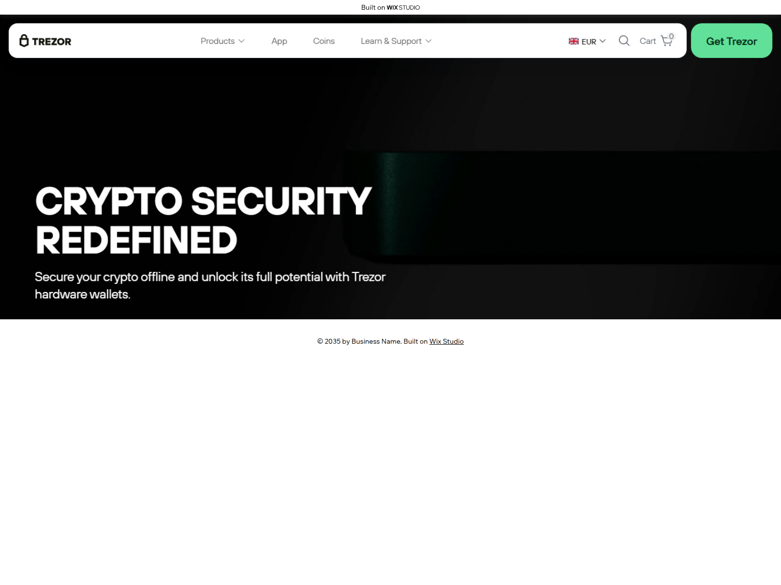 Screenshot of suit-trexer.wixstudio.com