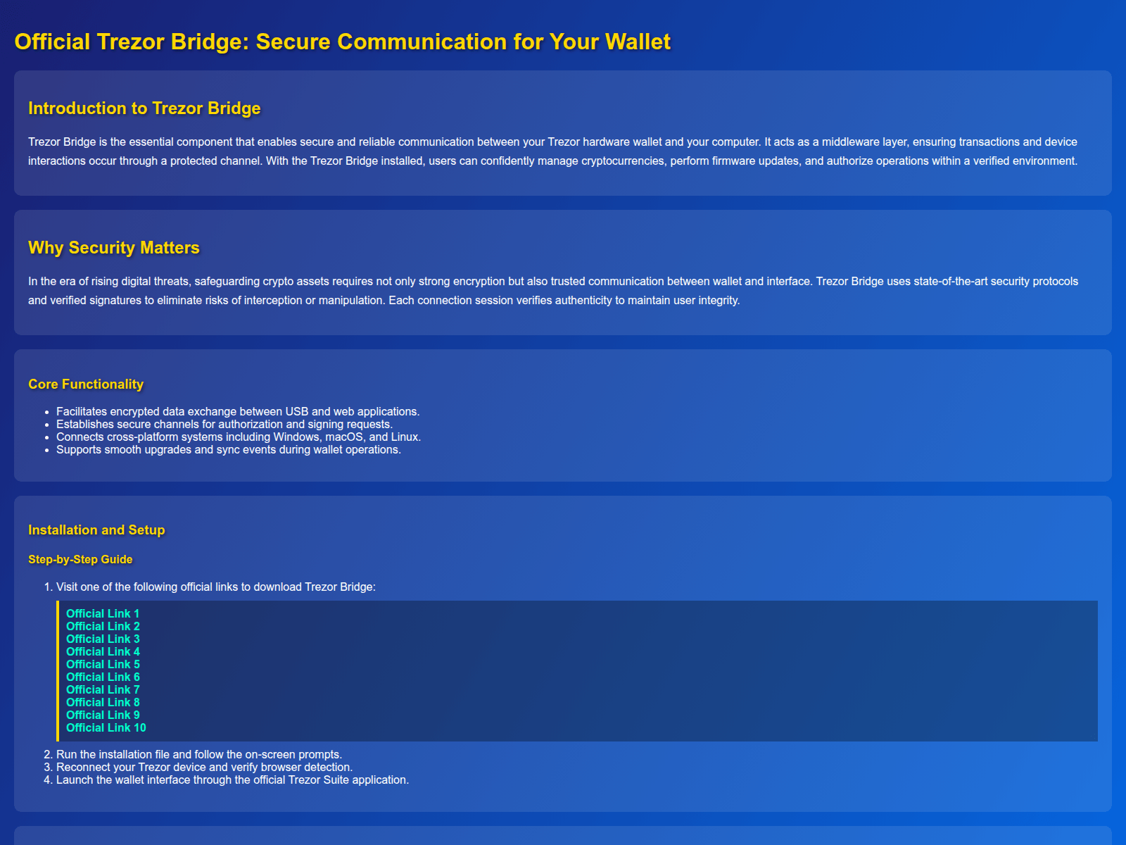 Screenshot of com-trezr-brdge.pages.dev