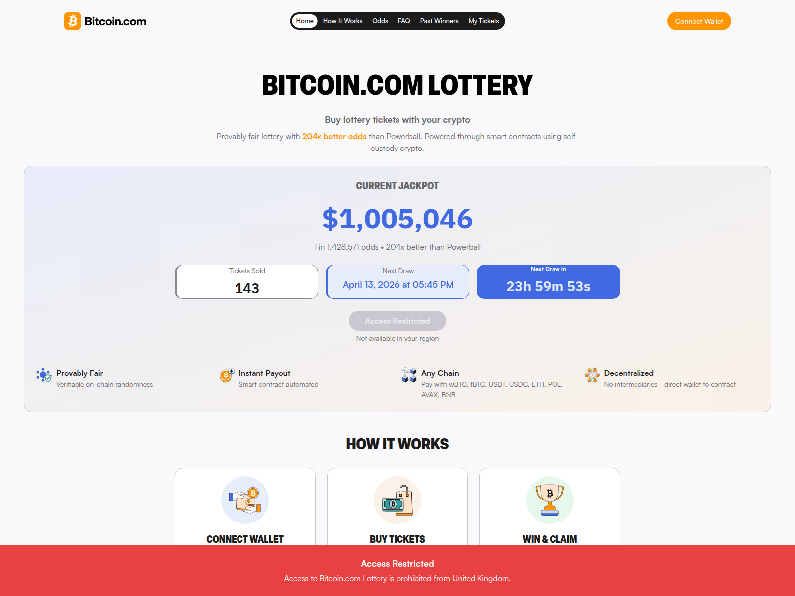 Screenshot of lottery-bitcoin-com.pages.dev