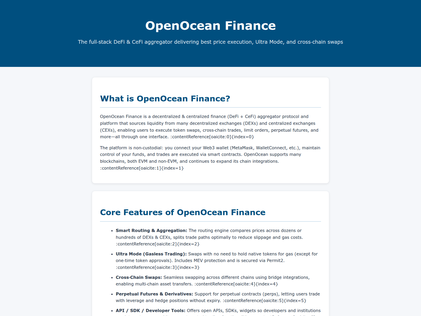 Screenshot of finance-with-open-ocean.pages.dev