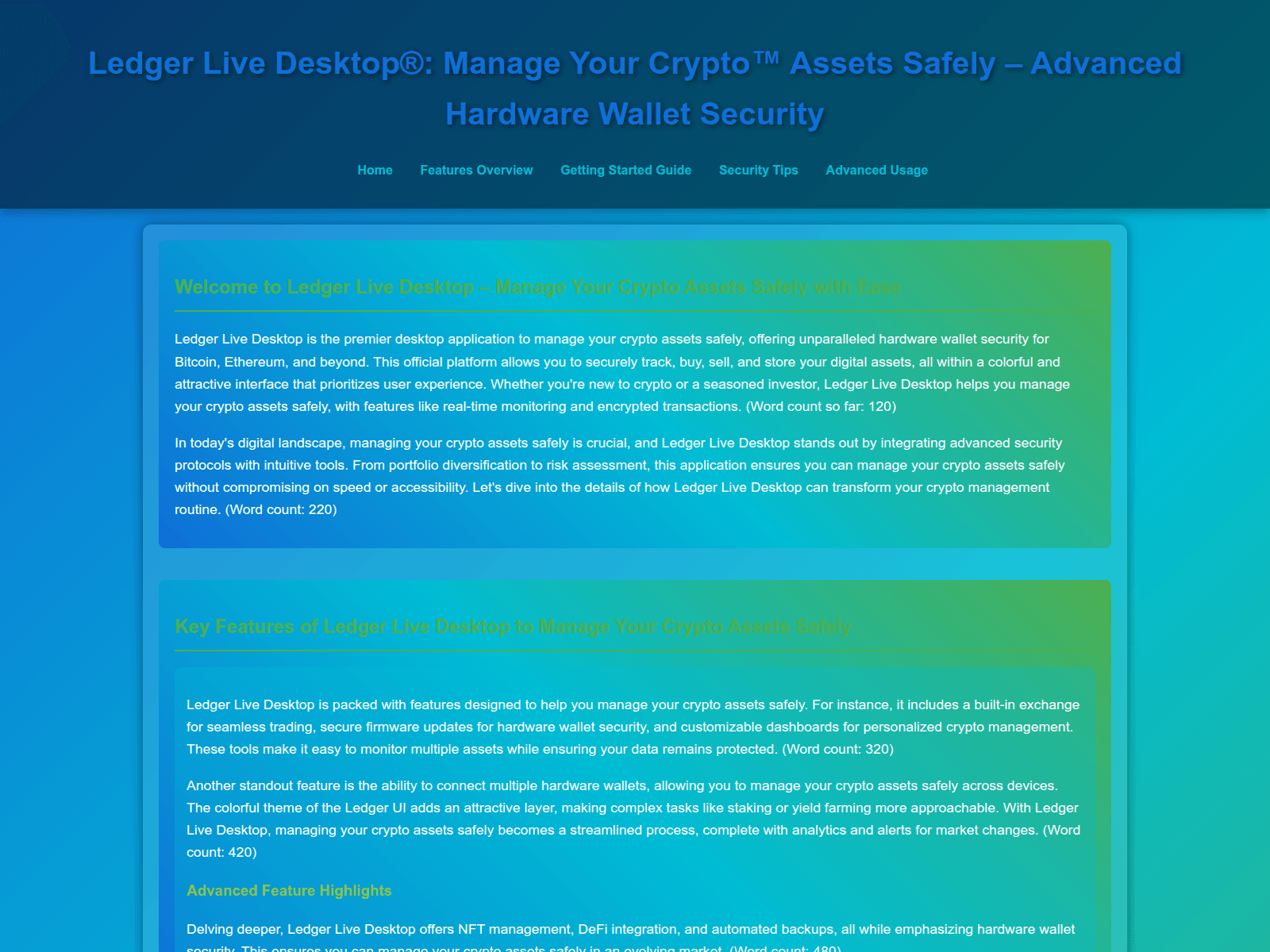 Screenshot of ledger--cm-start.pages.dev
