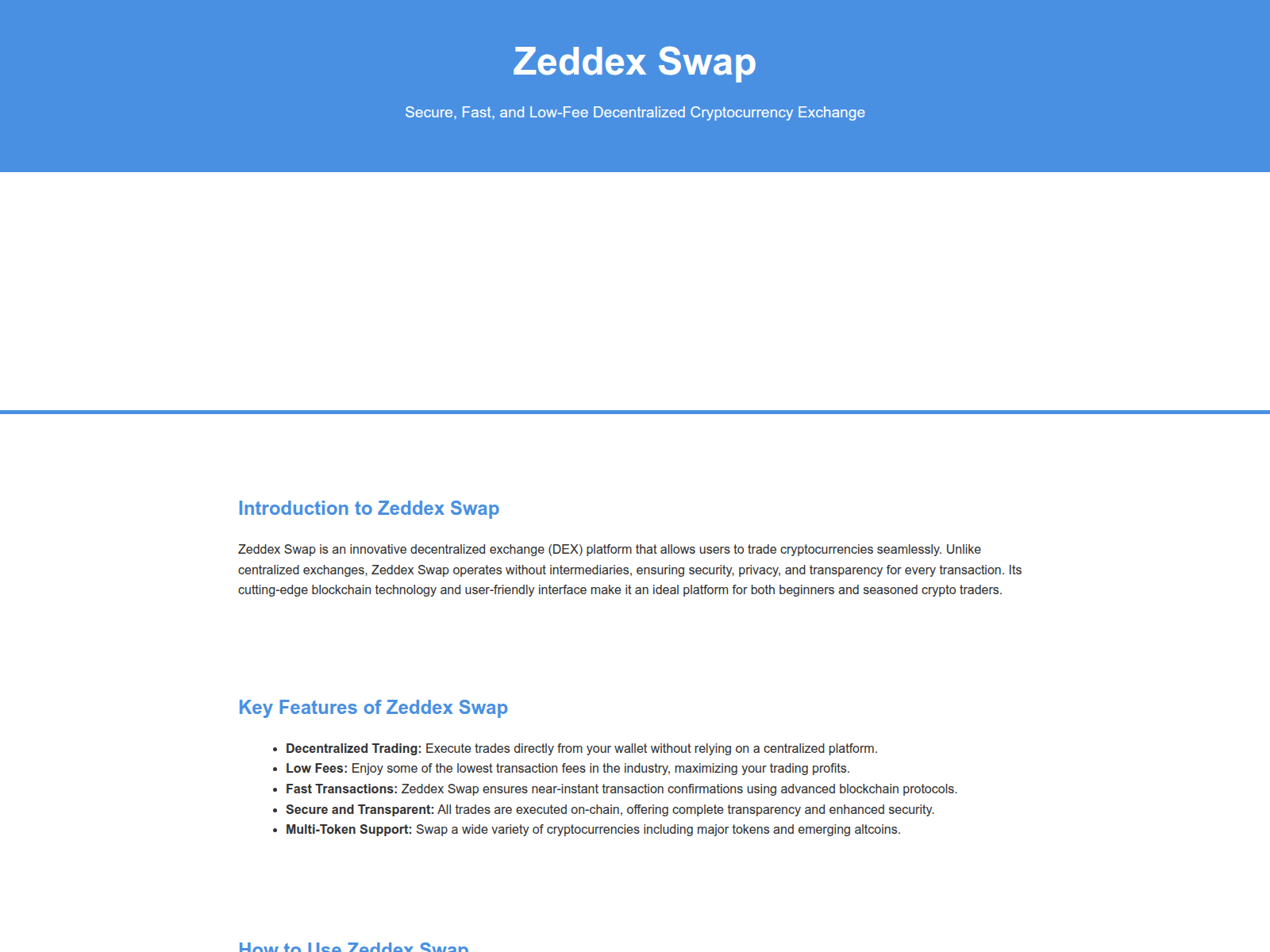 Screenshot of began-zeddex-swap-eng-us.pages.dev