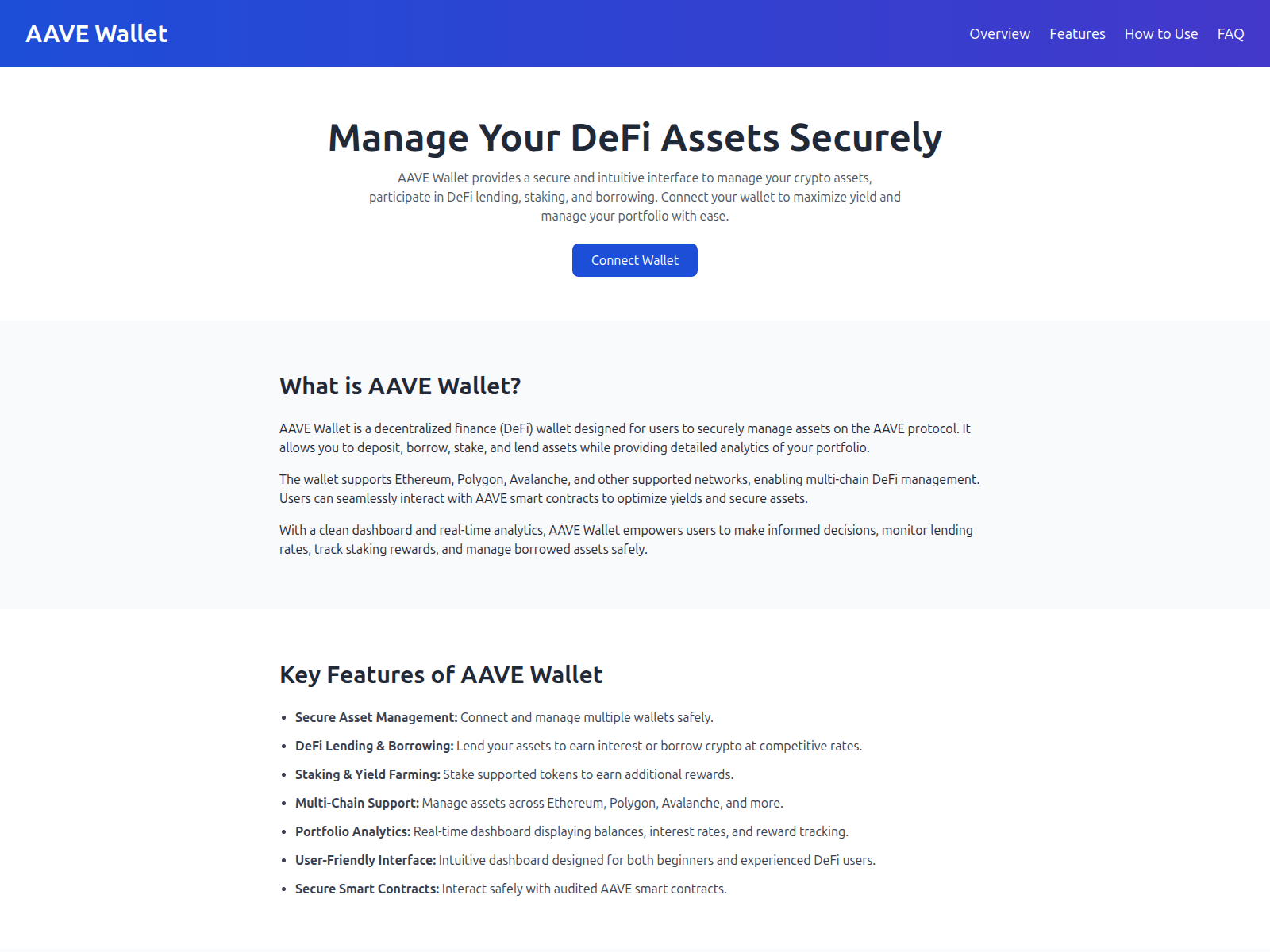 Screenshot of aavewallet-dfg.pages.dev