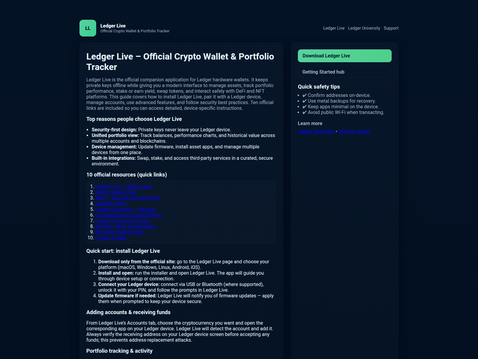 Screenshot of ledgrr-live-wallt.pages.dev