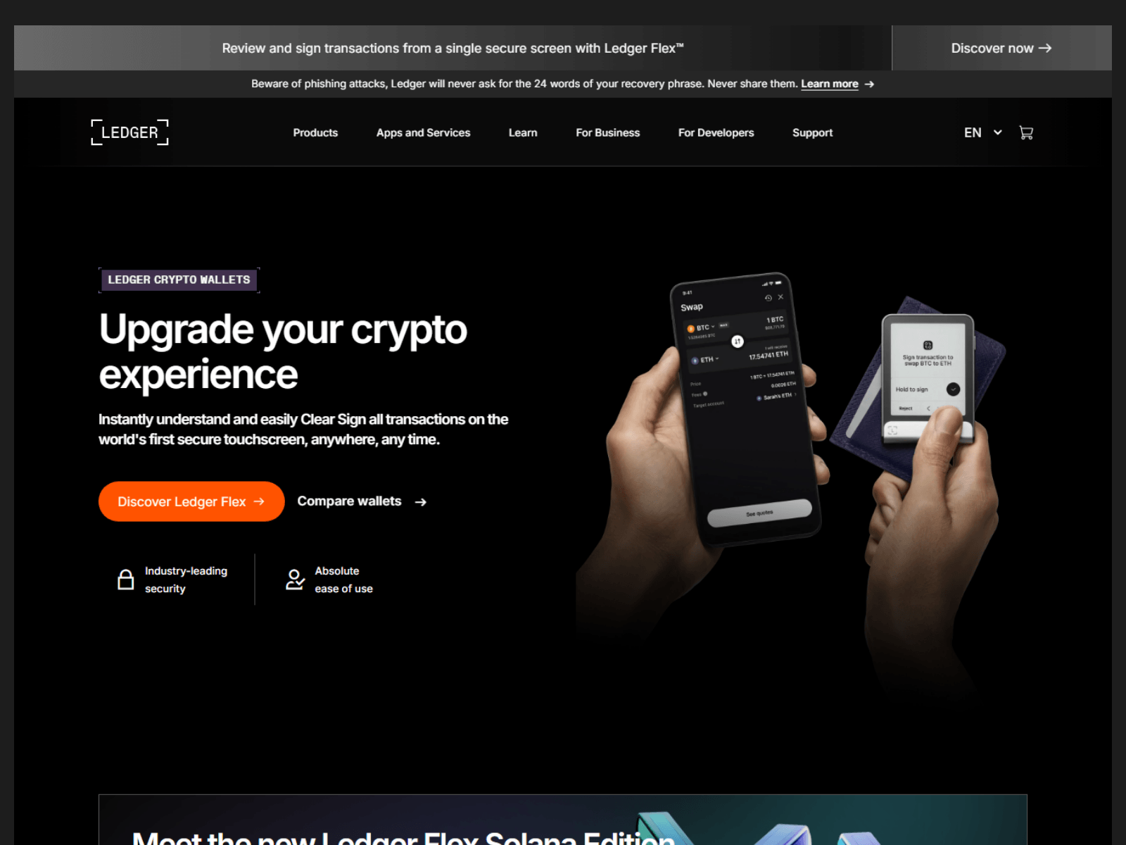 Screenshot of ledger-live-desktop.pages.dev