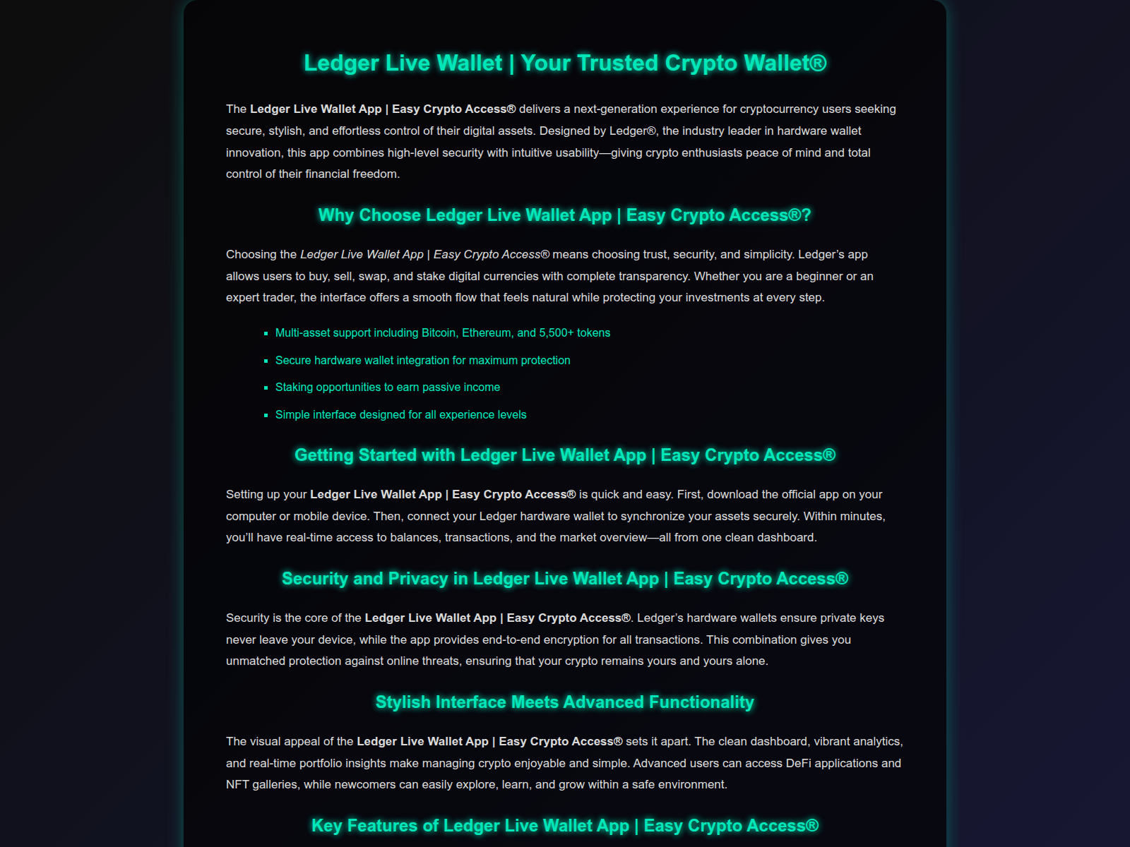 Screenshot of action-wallet-ledgjor-live.pages.dev