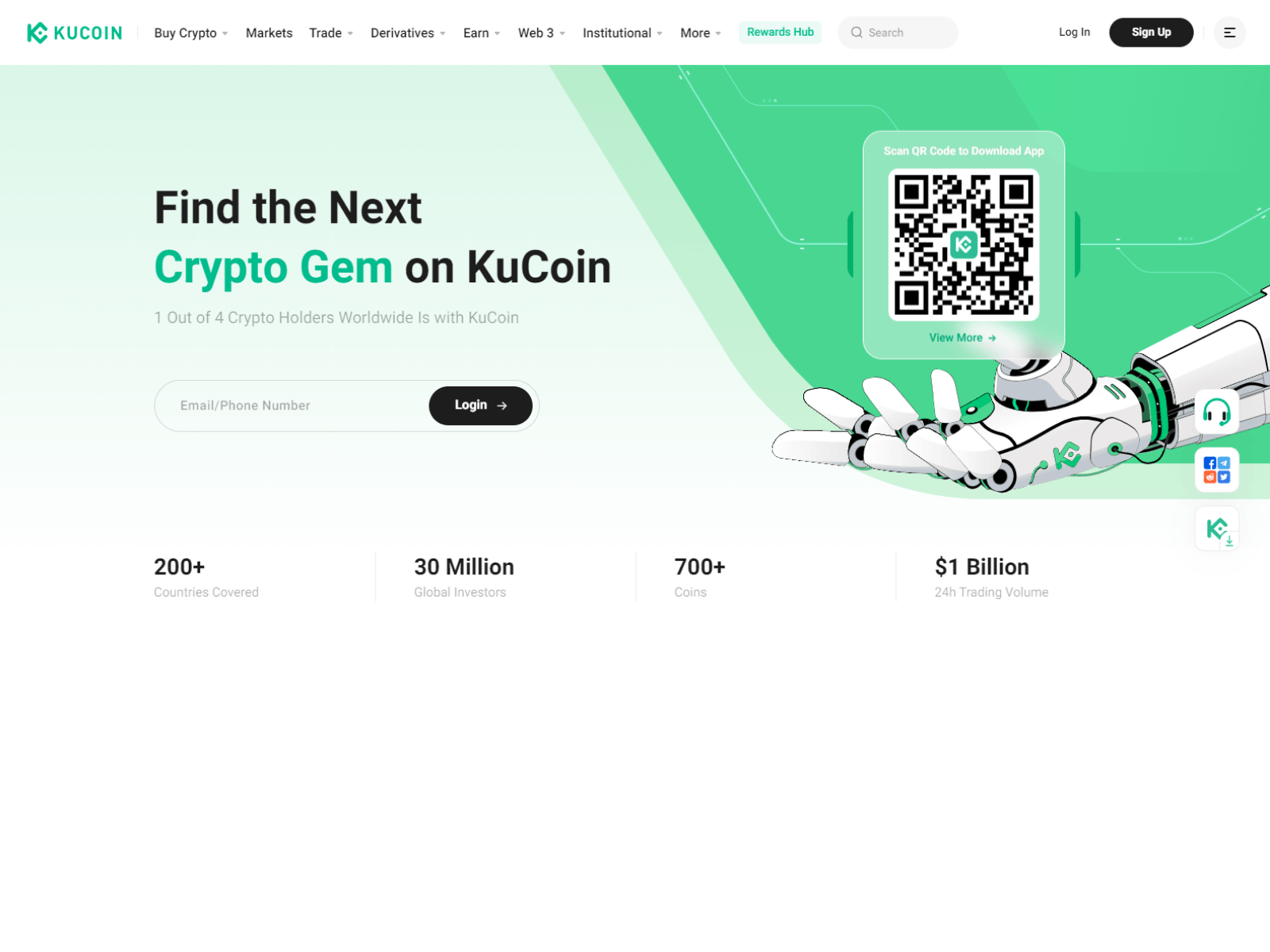 Screenshot of kucoilnlogiin.webflow.io