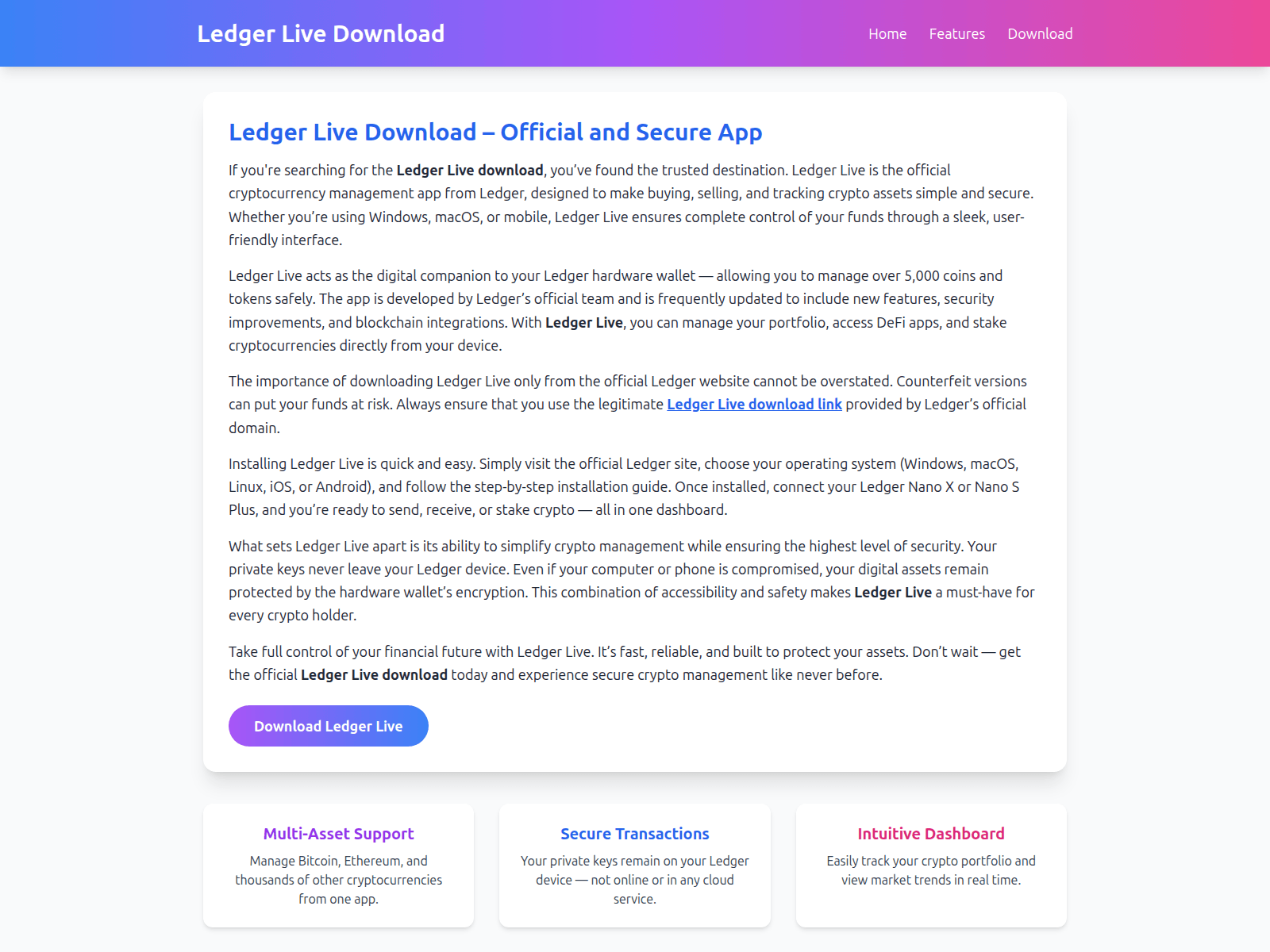 Screenshot of us-en-ldger.pages.dev