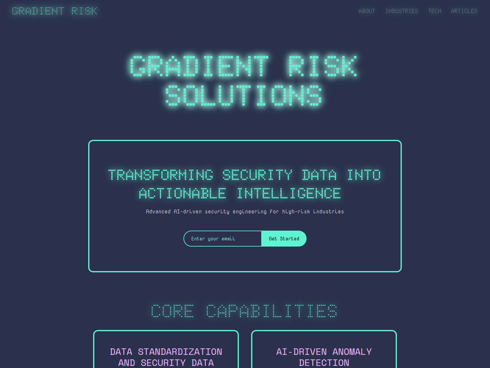 Screenshot of gradientrisk.pages.dev