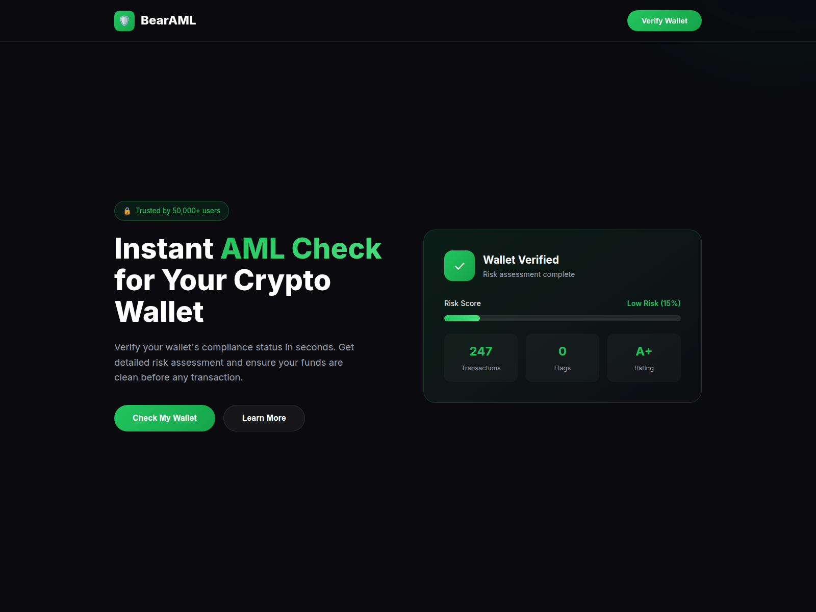 Screenshot of bearaml.org