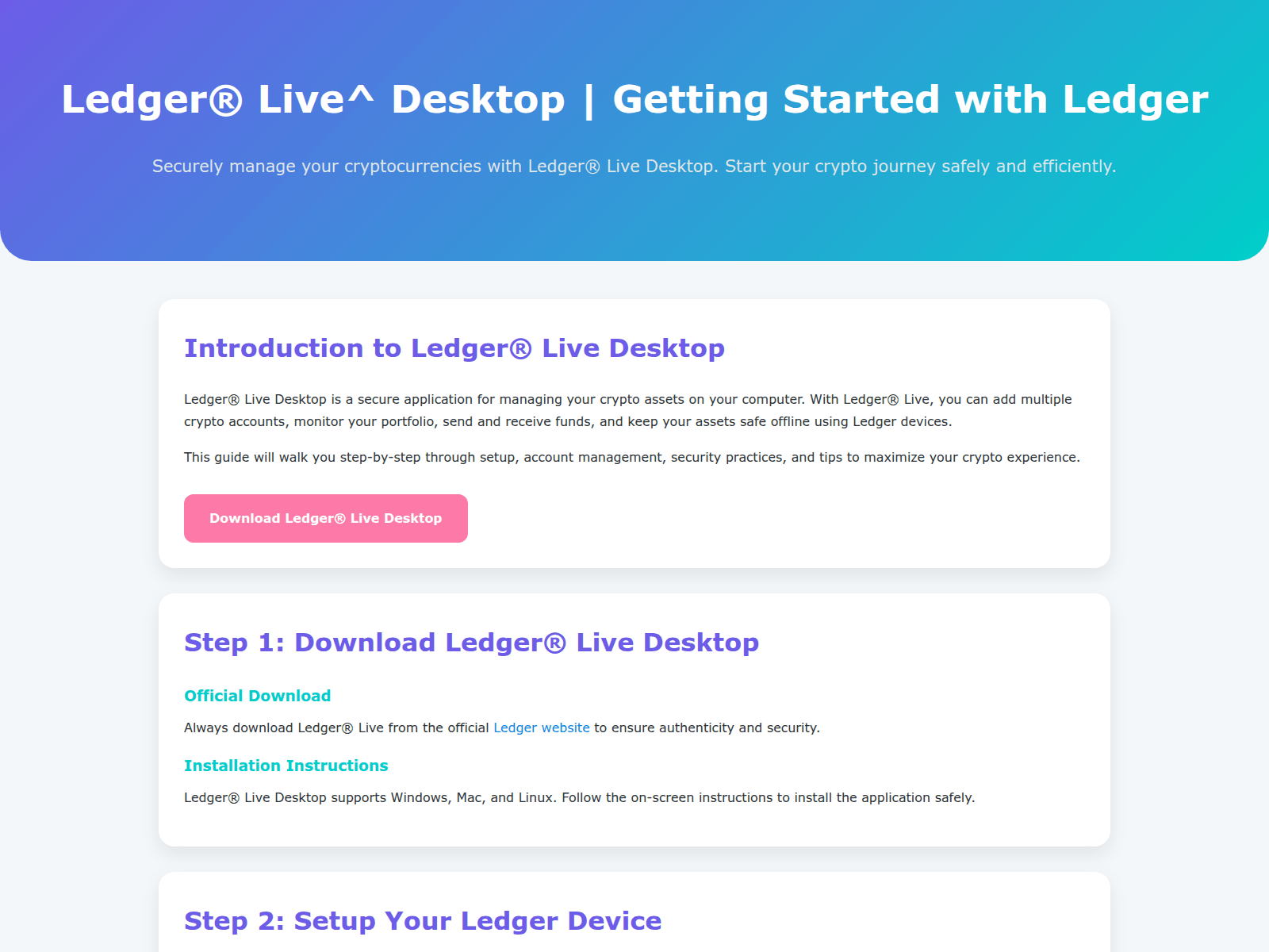Screenshot of home-desktop-ledgeer.pages.dev