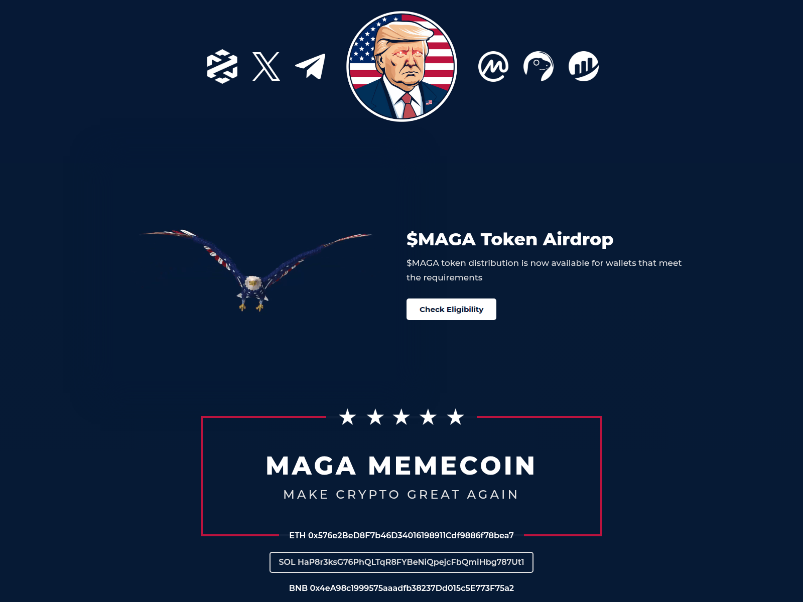 Screenshot of claims-magamemecoin.pages.dev