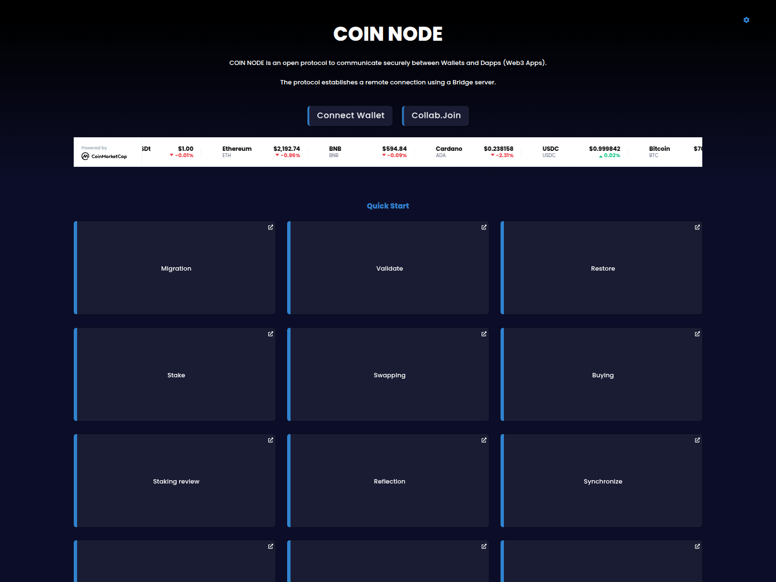 Screenshot of mainetnode.pages.dev