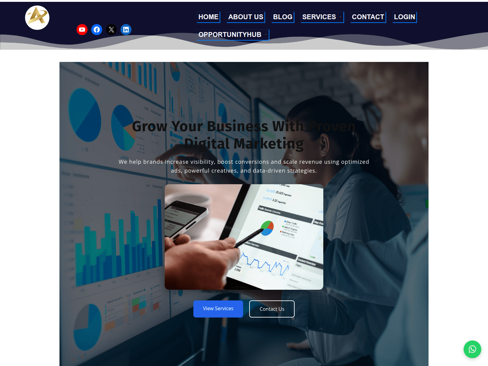 Screenshot of aidmeconnect.com