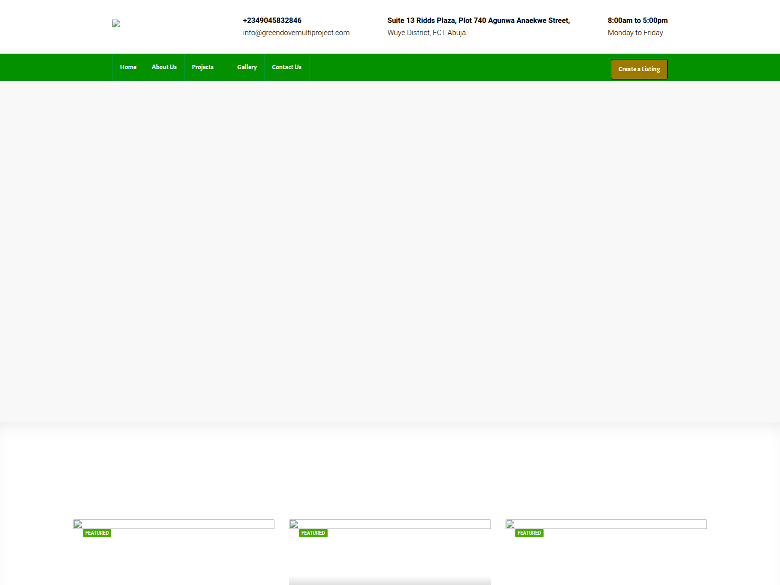Screenshot of greendovemultiproject.com