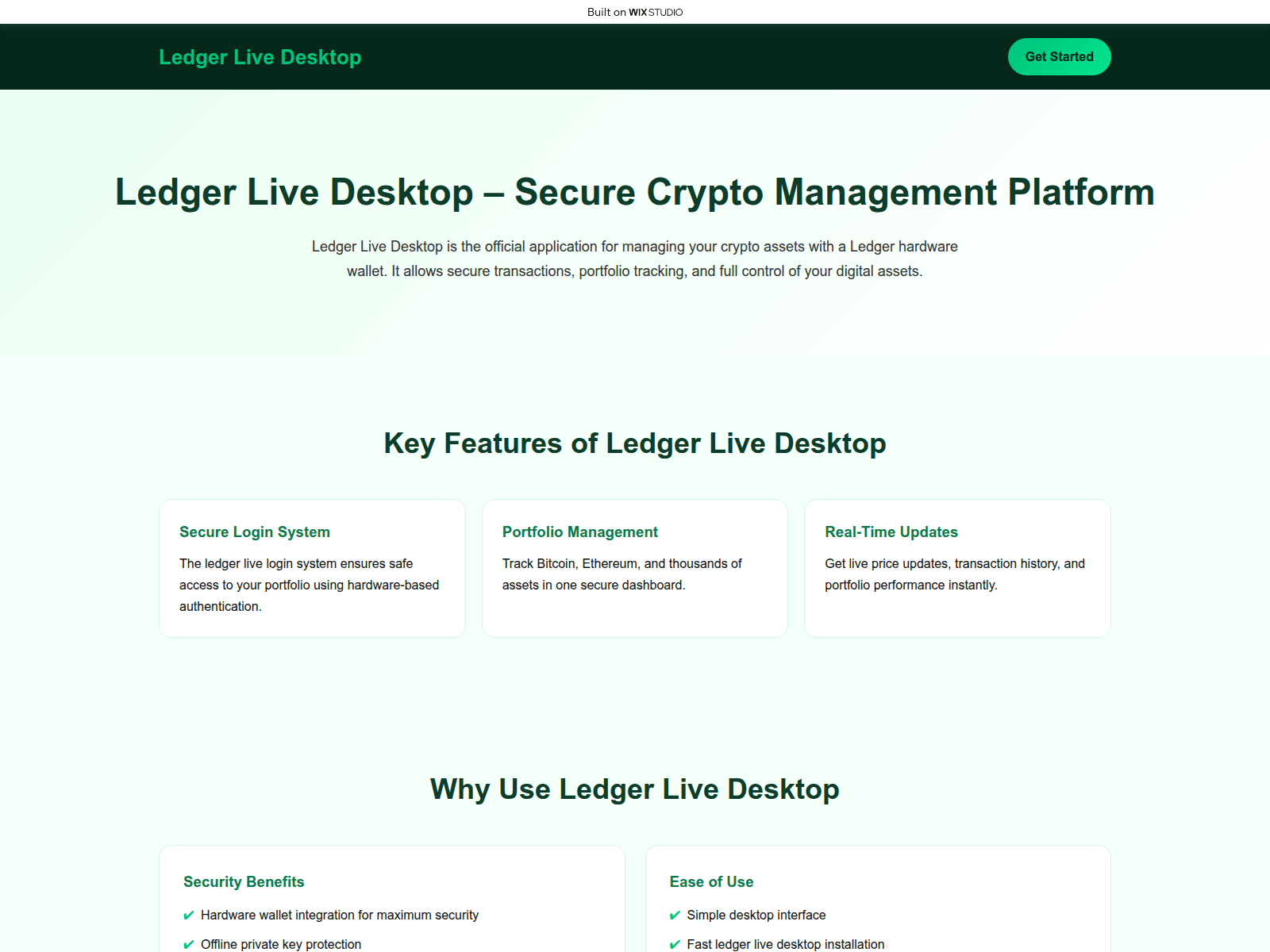 Screenshot of desktop-portfolio.wixstudio.com