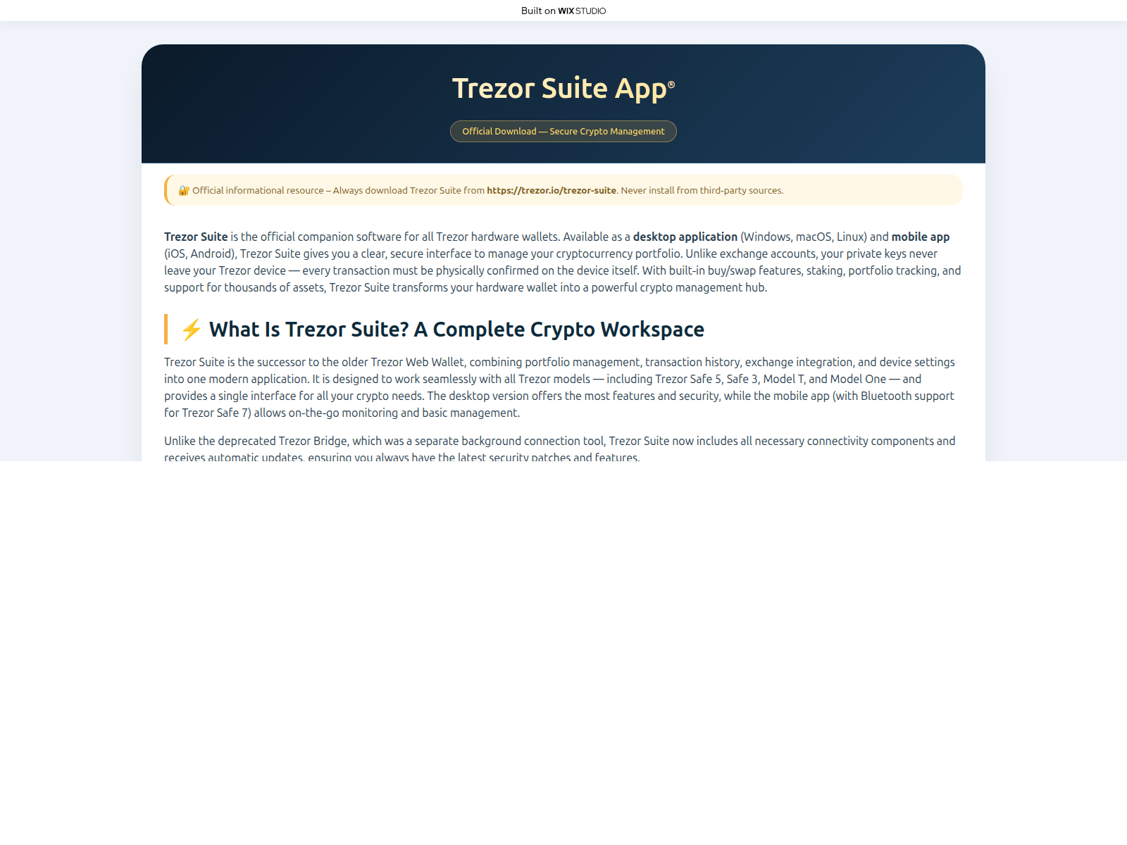 Screenshot of apps-trzrrsuite.wixstudio.com