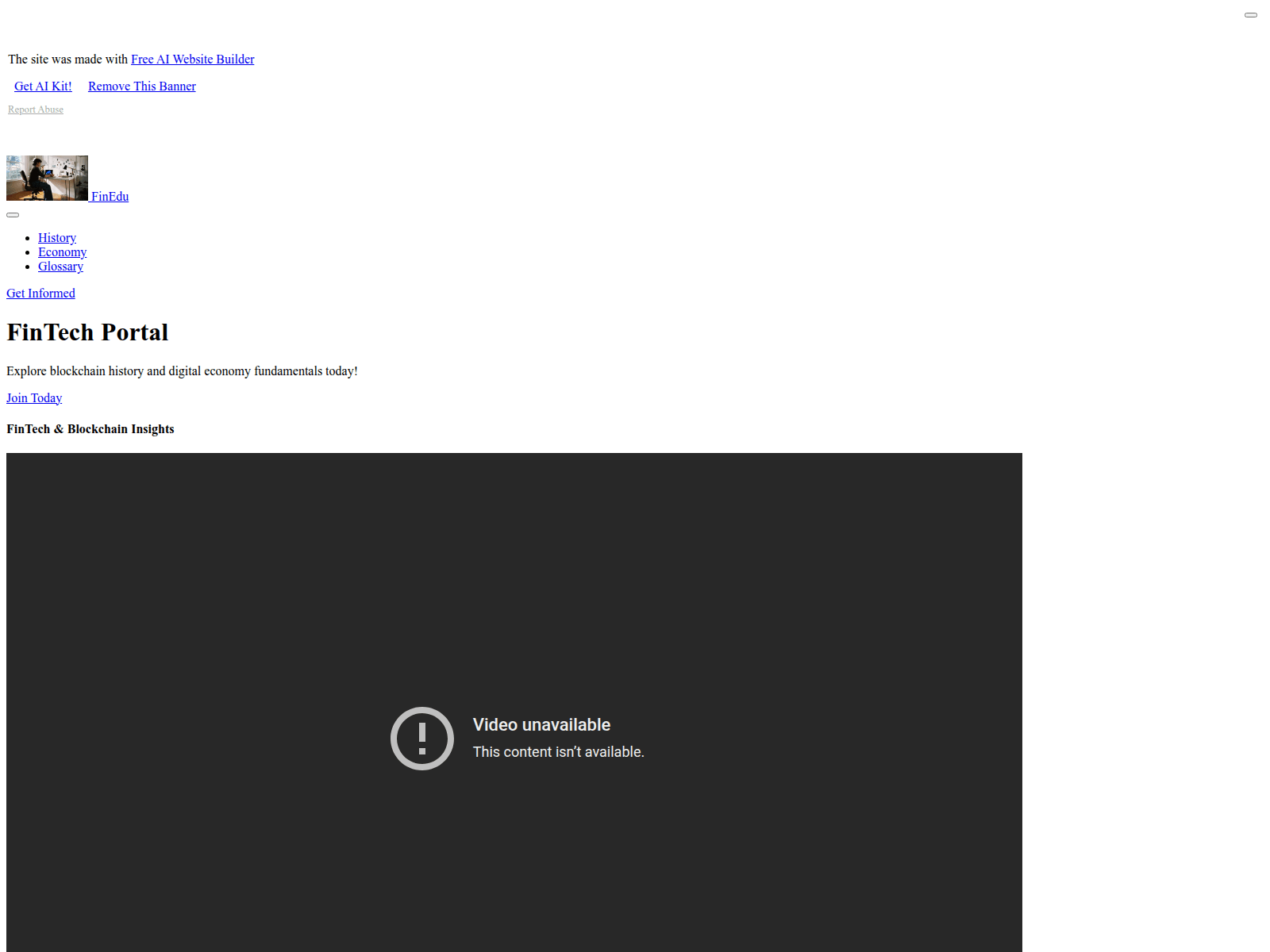 Screenshot of fintechsportal.com