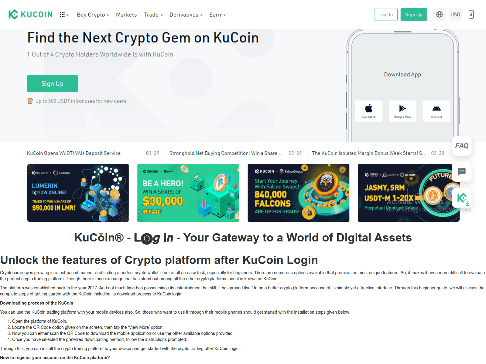 Screenshot of kukcoiinzlogen.webflow.io