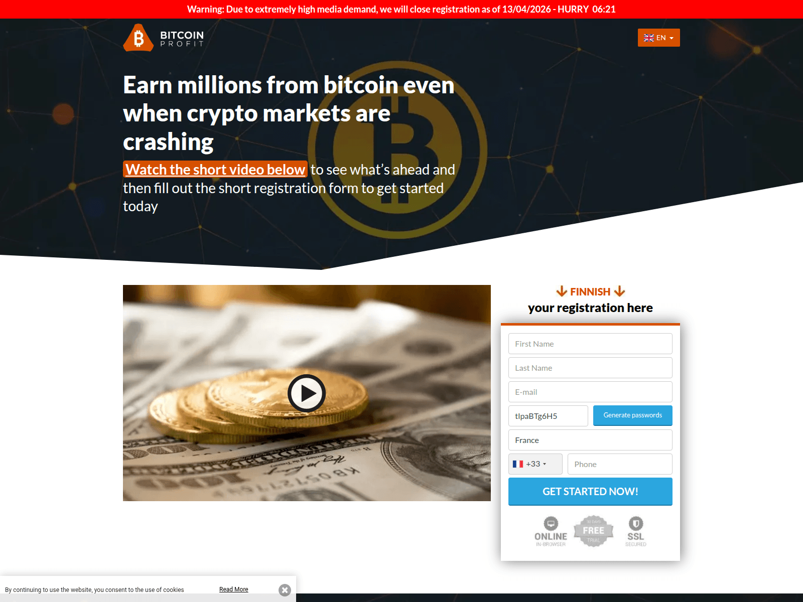 Screenshot of bitcoin-profit-now.trackfinanceworld.com