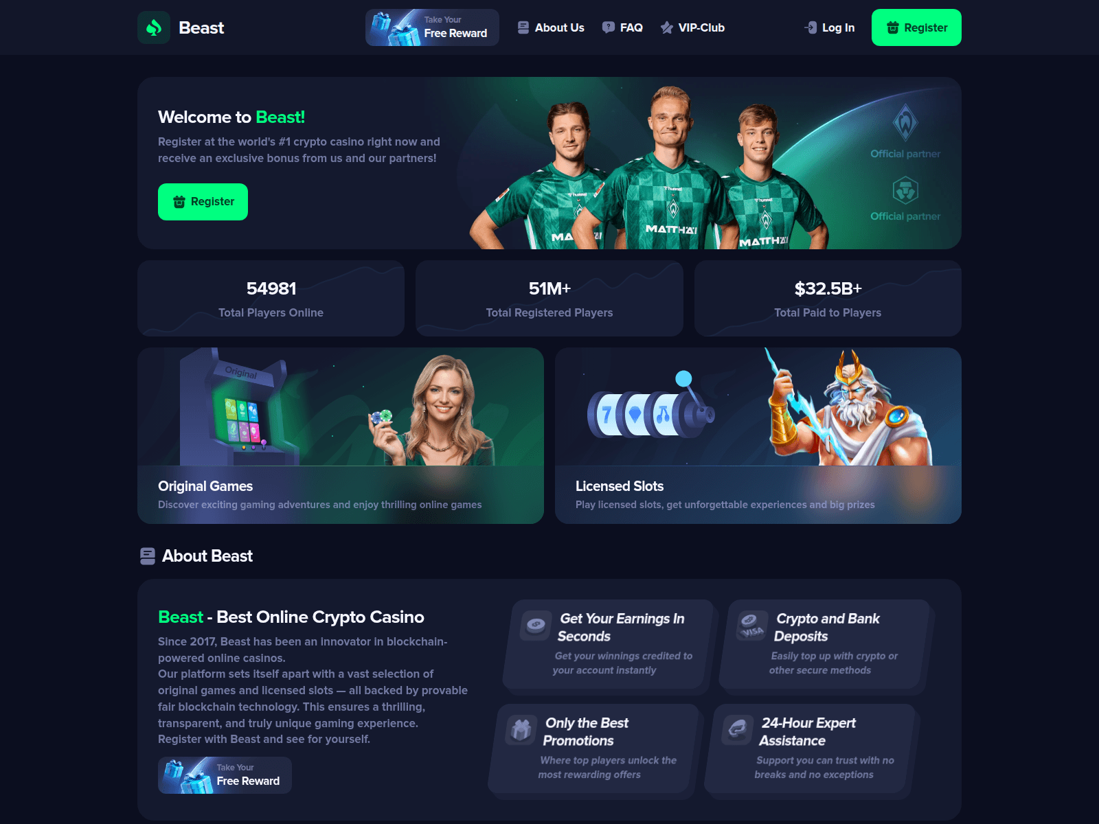 Screenshot of beast.camp