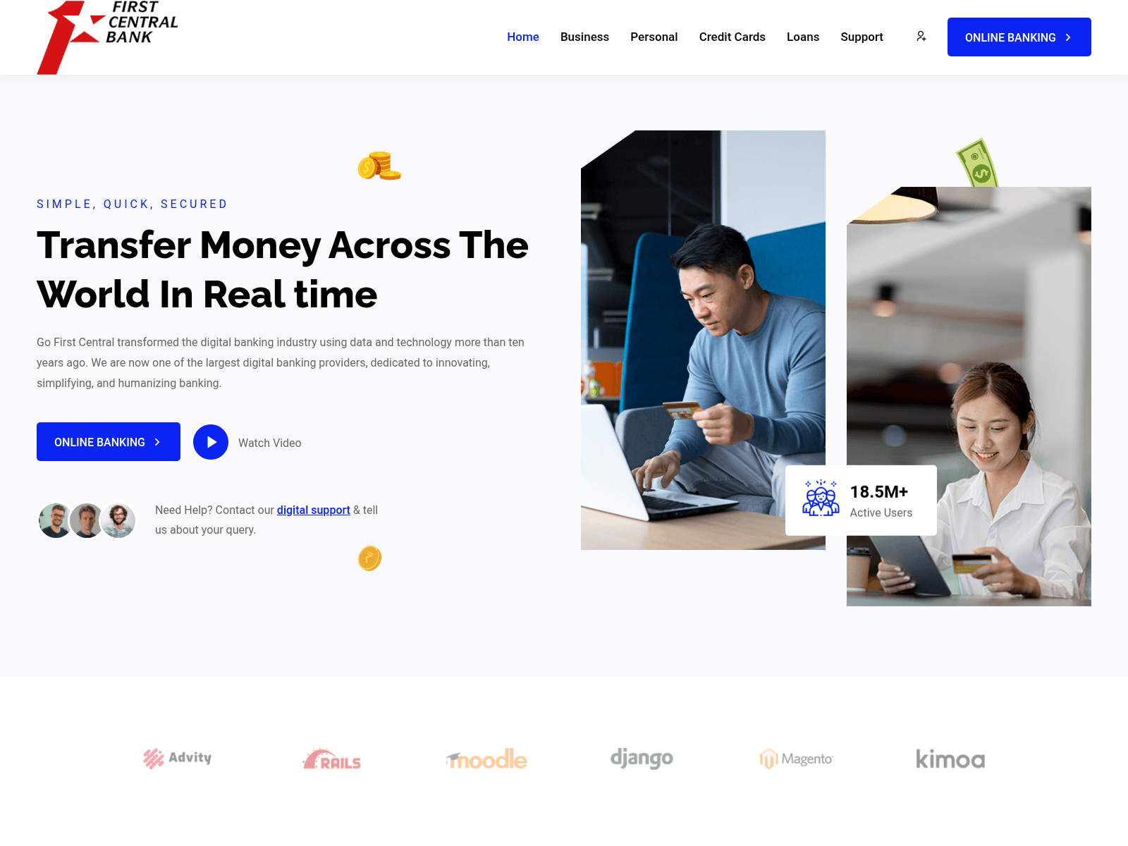 Screenshot of gofirstcentral.cloud