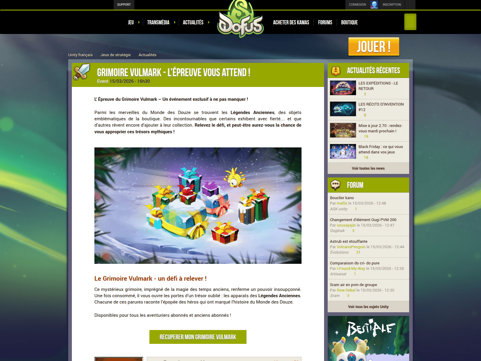 Screenshot of www.store-dofus.fr