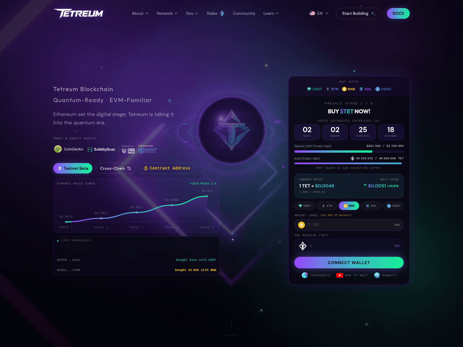Screenshot of tetreum.com