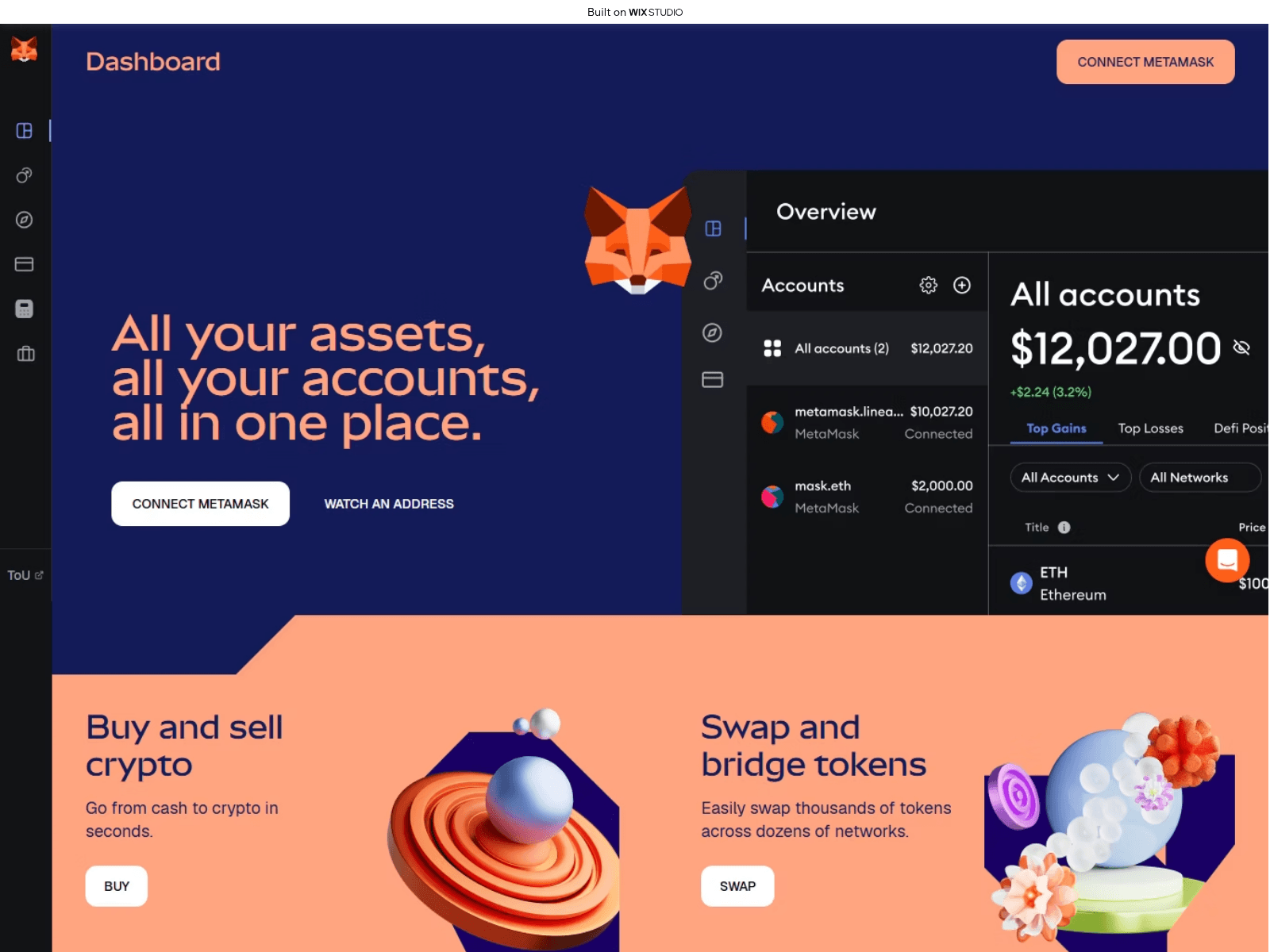 Screenshot of metamak-ext.wixstudio.com