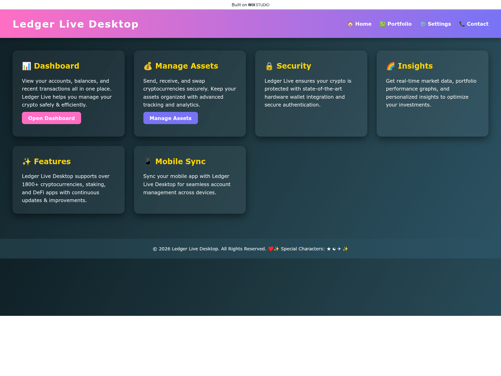Screenshot of started-us-desktop.wixstudio.com
