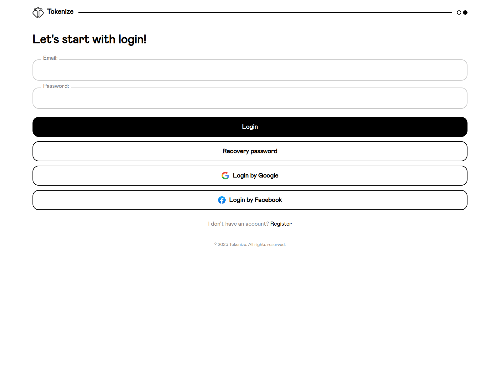 Screenshot of tokensise.pro