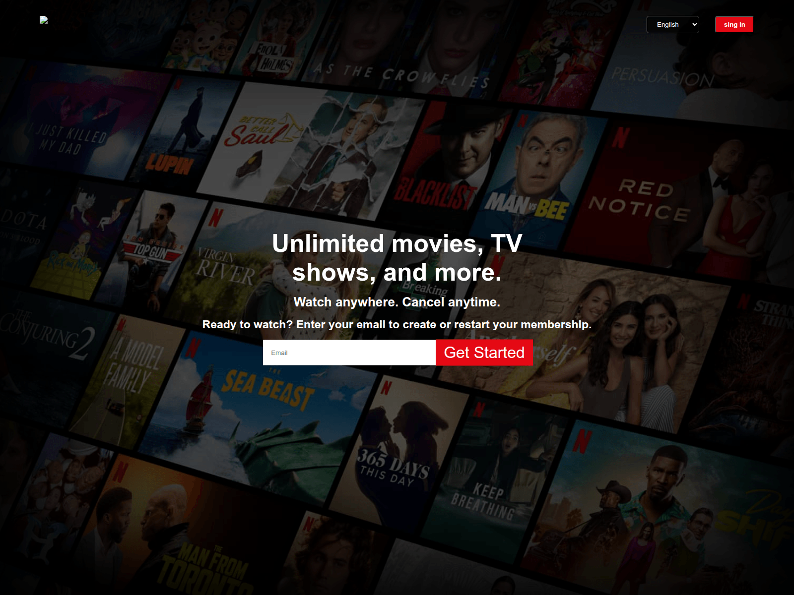 Screenshot of netflix-clone-drab-ten.vercel.app