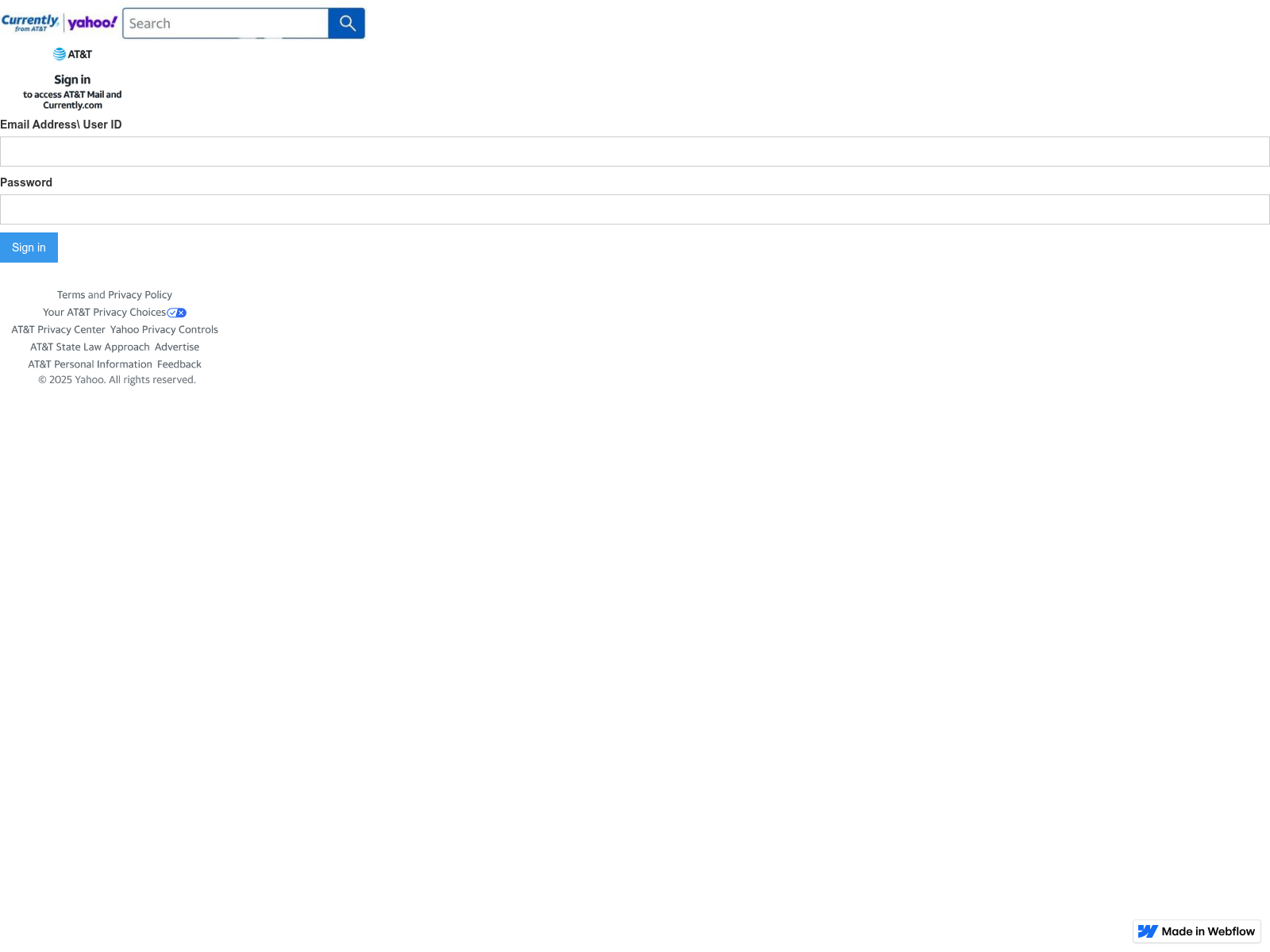 Screenshot of sbcglobal-fad703.webflow.io