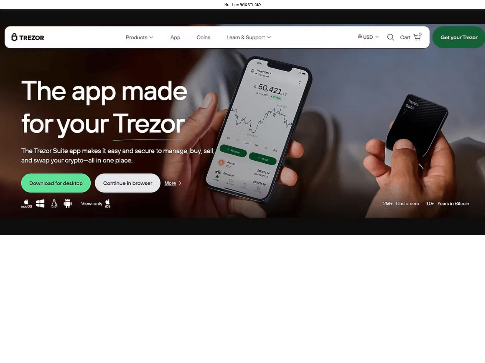 Screenshot of suitapps-treser.wixstudio.com