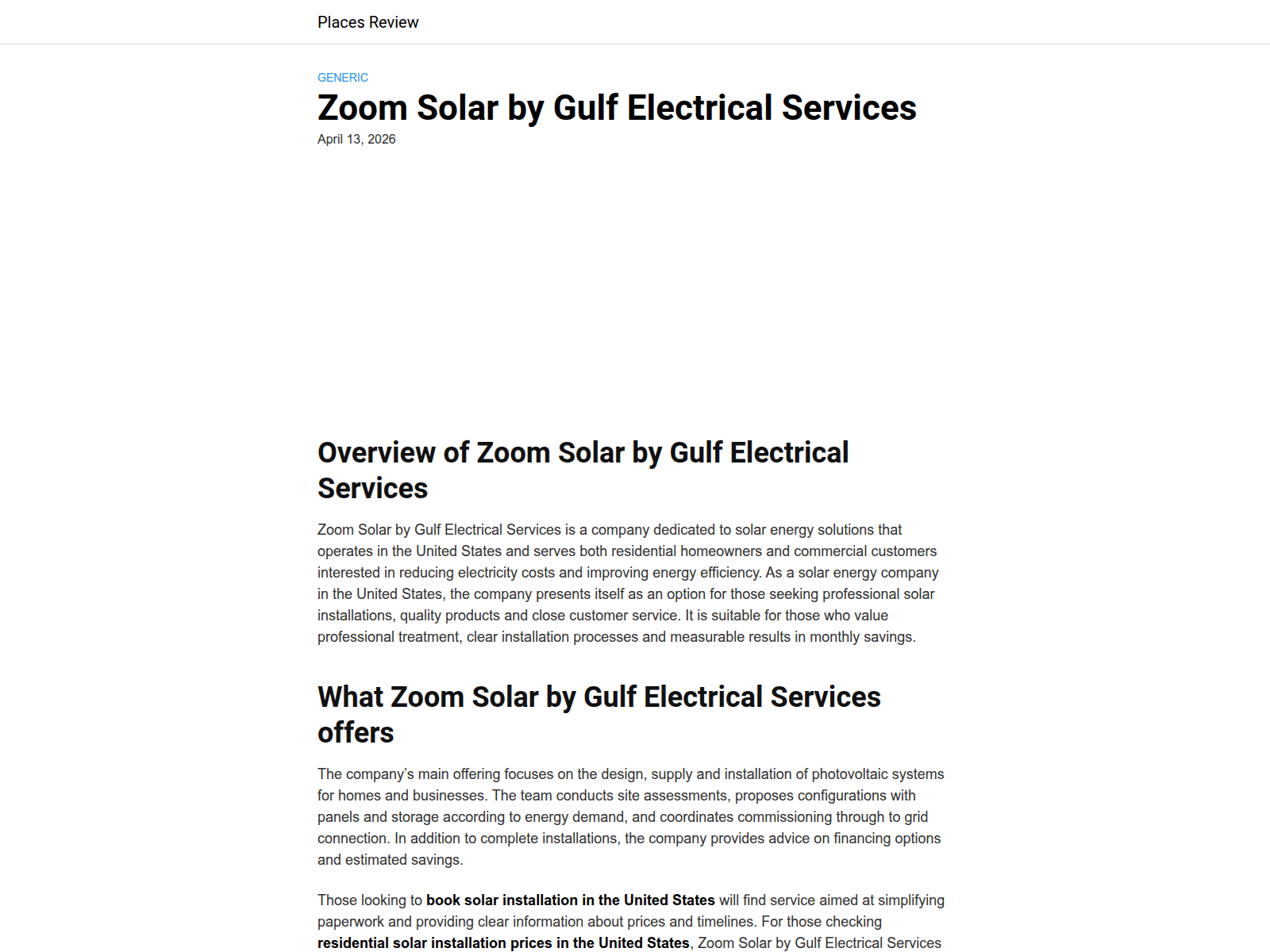 Screenshot of zoomsolar.us