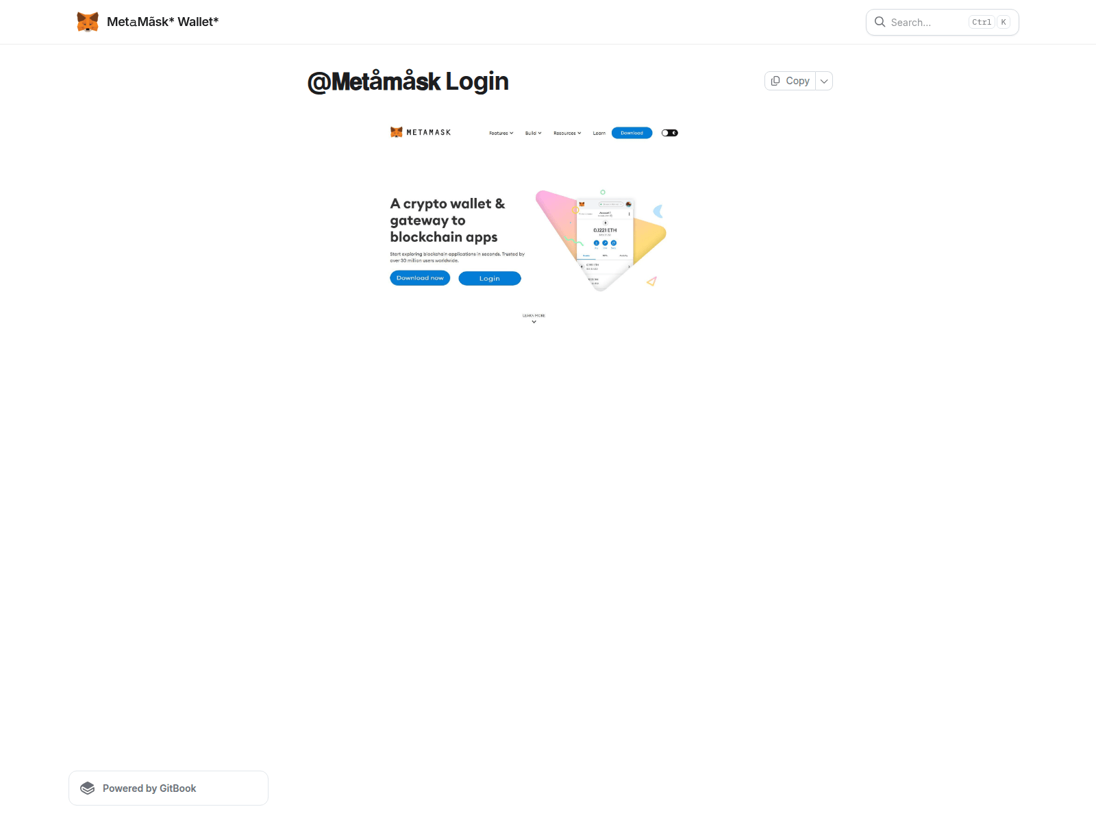 Screenshot of metmsklognn.gitbook.io