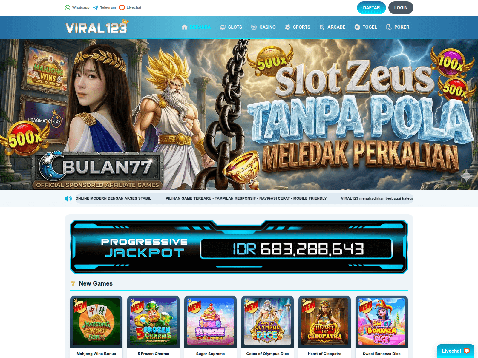 Screenshot of viral123link.com