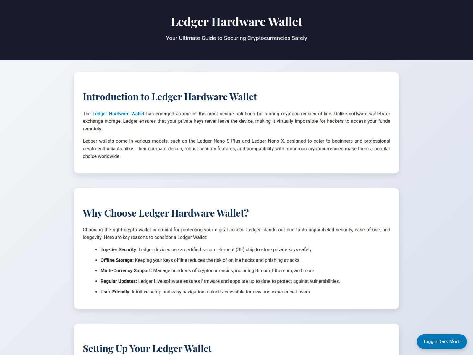 Screenshot of portal-ldgerhardware-wallet.pages.dev
